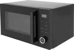 Enkel fristående mikrovågsugn svart 23 l, 900 W