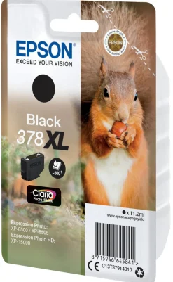 Epson 378 XL bläckpatron svart, Claria Photo HD-bläck, 11,2 ml