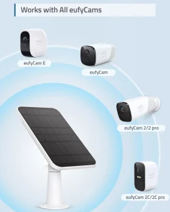 Eufy solcellsladdare för EufyCam 2, 2 Pro och 2C
