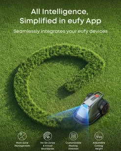 Eufy E18 robotgräsklippare utan slinga, 1200 m2