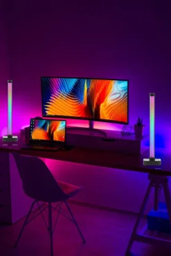 Exibel 360 RGB bord- och vägglampa med fjärrkontroll, 41 cm