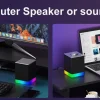 Exibel gaminghögtalare RGB Bluetooth, 2×5 W