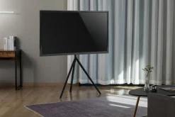 Exibel golvstativ tv, för skärmar upp till 65 tum, vridbart