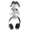 Exibel väggfäste för handkontroller och headset 3-i-1, transparent