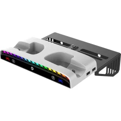 Exibel väggfäste PS5 med laddning och RGB