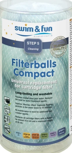Filterbollar i tub till pool Swim & Fun