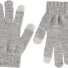 Fingervantar med touch, grå