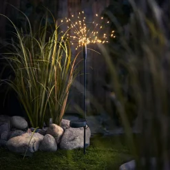 Fireworks trädgårdsdekoration solcell markspjut, 88 cm