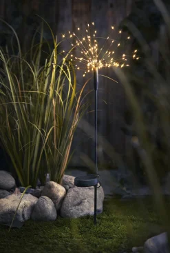 Fireworks trädgårdsdekoration solcell markspjut, 88 cm