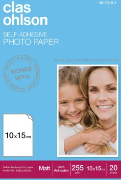 Fotopapper självhäftande, Clas Ohlson