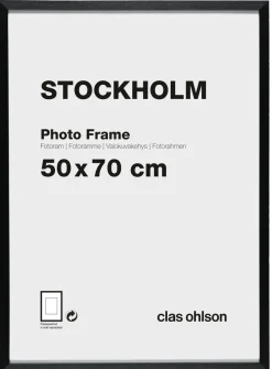 Fotoram Stockholm, svart
