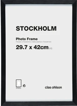 Fotoram Stockholm, svart