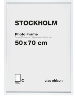 Fotoram Stockholm, vit