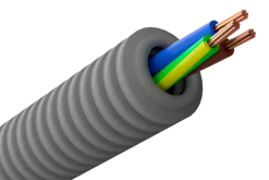 Fördragen flexslang med FQ-kabel 3G1,5 mm2