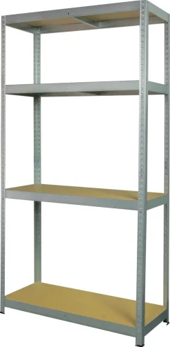 Förvaringshylla metall, 90x40x180 cm