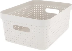 Förvaringskorg Neat beige, återvunnen plast