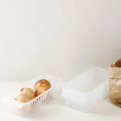 Förvaringskorgar för kylskåp och skafferi, 3-pack