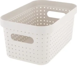 Förvaringskorg Neat beige, återvunnen plast