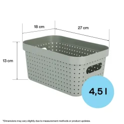Förvaringskorg Neat grön, återvunnen plast