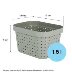 Förvaringskorg Neat grön, återvunnen plast