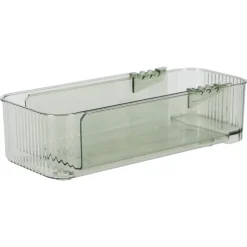 Förvaringslåda justerbar transparent grön 23-36,5 cm