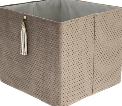 Förvaringslåda kvadrat, sammet
