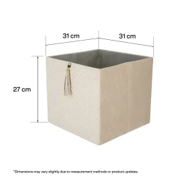 Förvaringslåda kvadrat, sammet