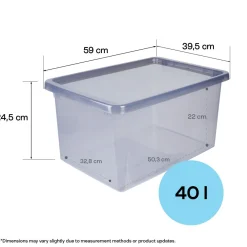 Förvaringslåda Modul, rökfärgad