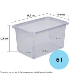 Förvaringslåda Modul, rökfärgad