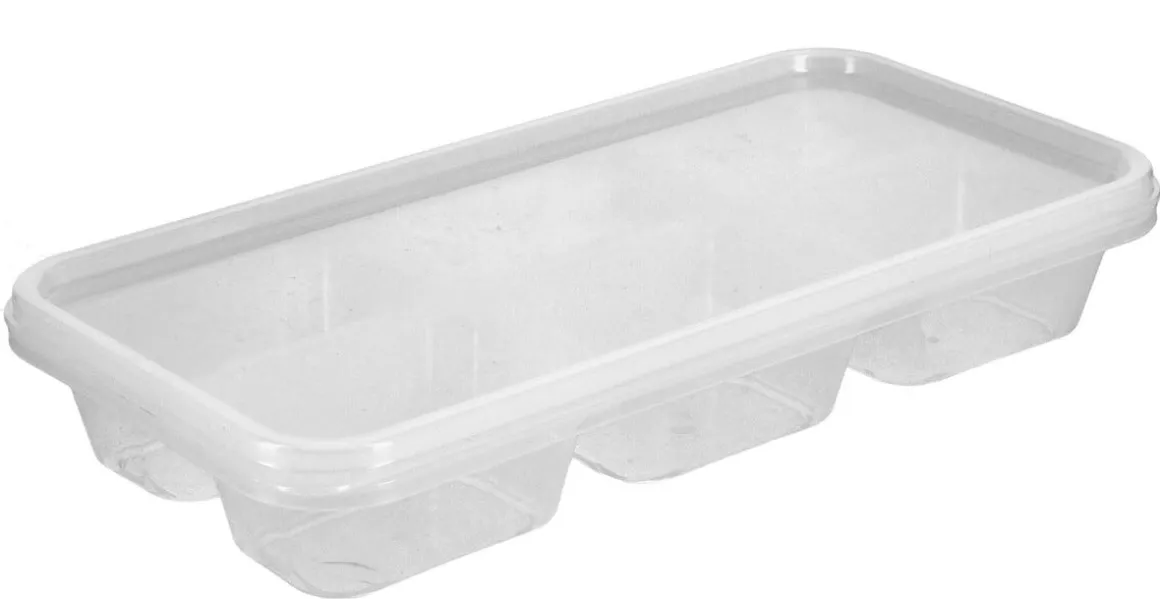 Frysförvaring med flera fack, portionsform