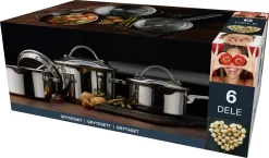 Funktion Endurance kastrullset induktion, 6 delar