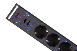 Gaming-grenuttag med RGB-belysning och USB
