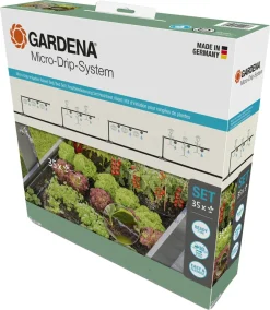 Gardena Micro-Drip bevattning för pallkragar, 35 plantor