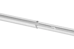 Gardinstång med väggfäste, 6,5 cm, vit