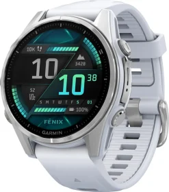 Garmin Fenix 8 träningsklocka med GPS vit, 43 mm