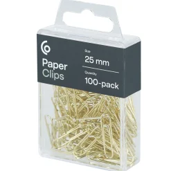 Gem 25 mm guld, 100-pack