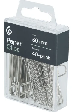 Gem 50 mm silver, 40-pack