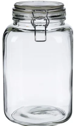 Glasburk med lock