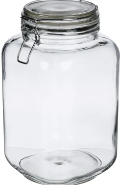 Glasburk med lock