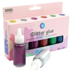 Glitterlim 6-pack, från 3 år