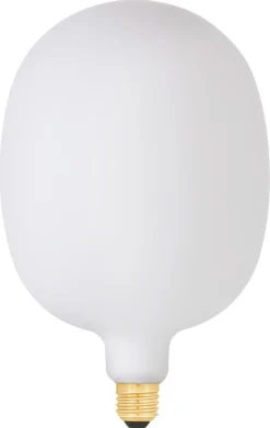Globlampa E27 dimbar LED Oval Globe Opal XL