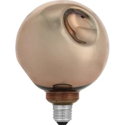 Globlampa LED E27 4,5 W dimbar mässing metallic, 125 mm