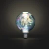 Globlampa LED E27 2 W dimbar silver metallic, 125 mm