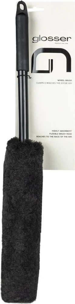 Glosser Wheel Brusch fälgborste syntetisk ull