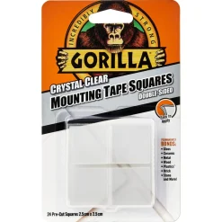 Gorilla monteringstejp, rutor 2,5 x 2,5 cm, 24-pack