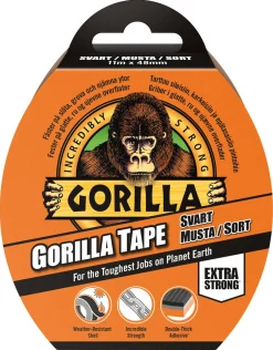Gorilla vävtejp 11 meter, svart