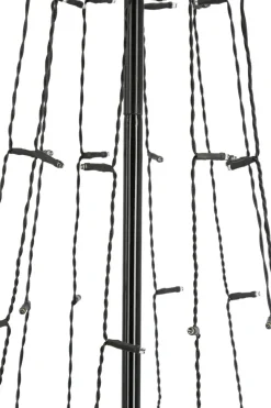 Gran med ljusslingor LED, 191 cm