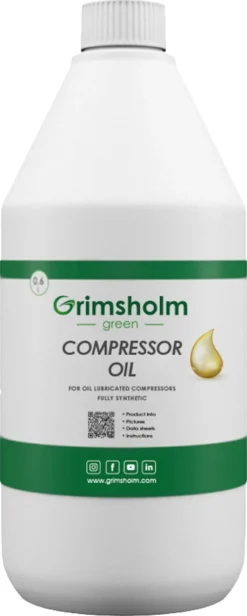 Grimsholm Green Premium kompressorolja, 0,6 liter