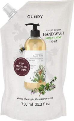 Gunry Classic Botanica handtvål refill, 750 ml