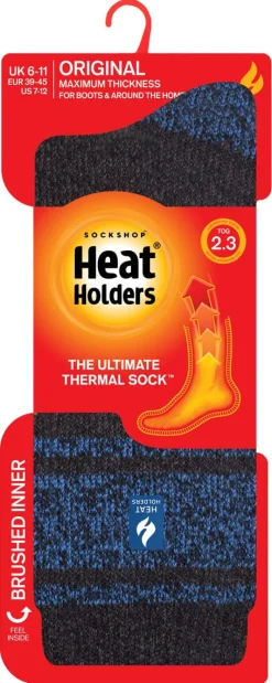 Heat Holders Athens termostrumpor, 40-46, blå/grå